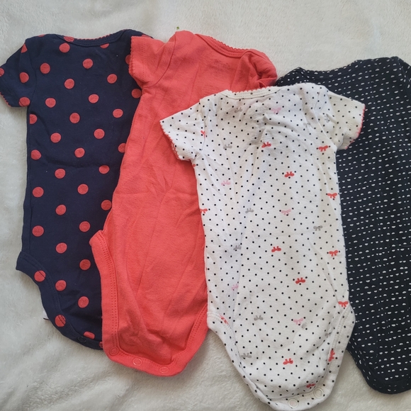 Polka Dot Femme Onesie Bundle With Bows - Picture 3 of 6